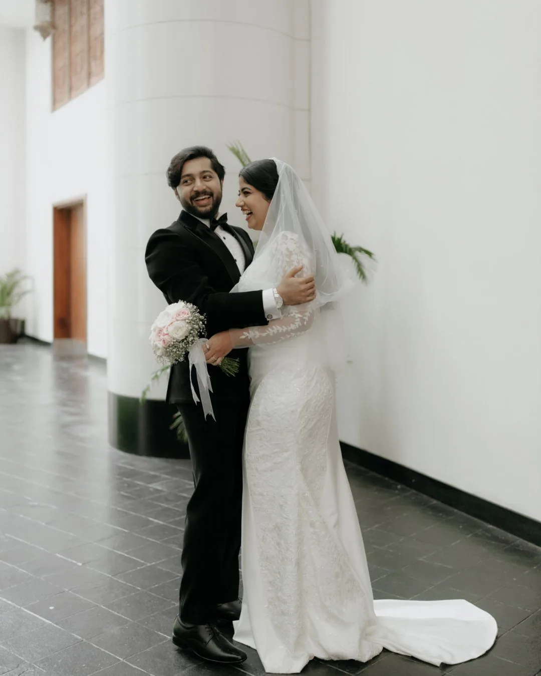 Shebin and Mikhiya — wedding bliss